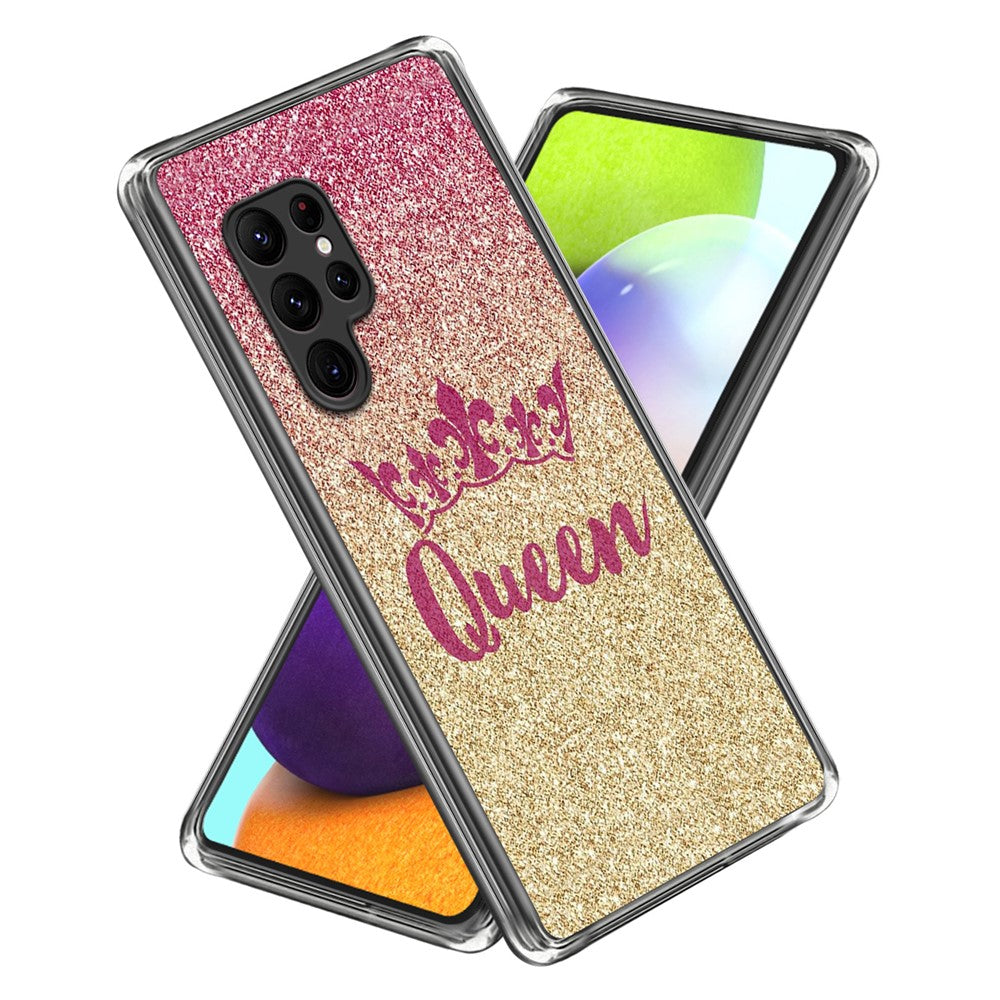 For Samsung Galaxy S24 Ultra Case Soft TPU Phone Back Cover Pattern Printing