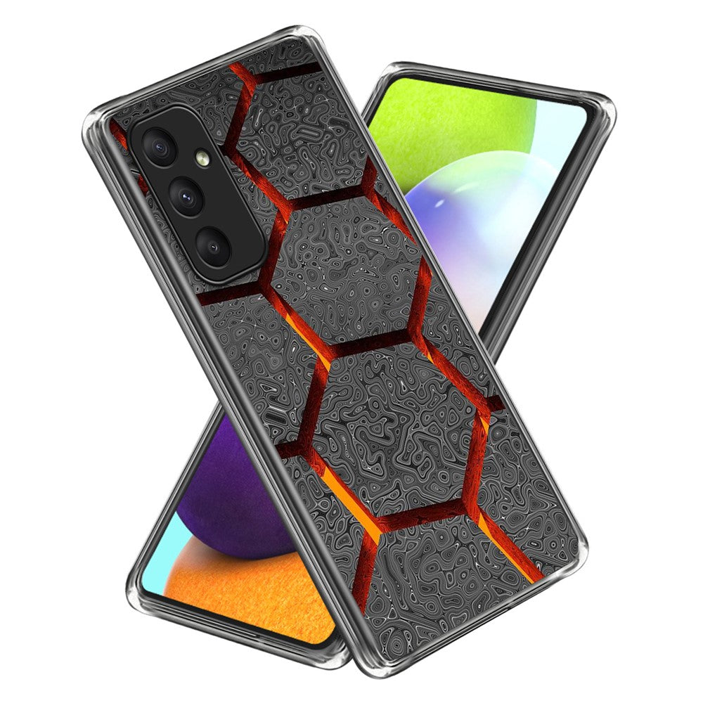 Til Samsung Galaxy A15 4G / 5G TPU Cover med Mønsterprint, Beskyttende Telefoncover