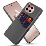 For OnePlus Ace 3 5G / 12R 5G Case Cloth Texture PU Leather+PC Card Holder Phone Cover