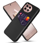 For OnePlus Ace 3 5G / 12R 5G Case Cloth Texture PU Leather+PC Card Holder Phone Cover