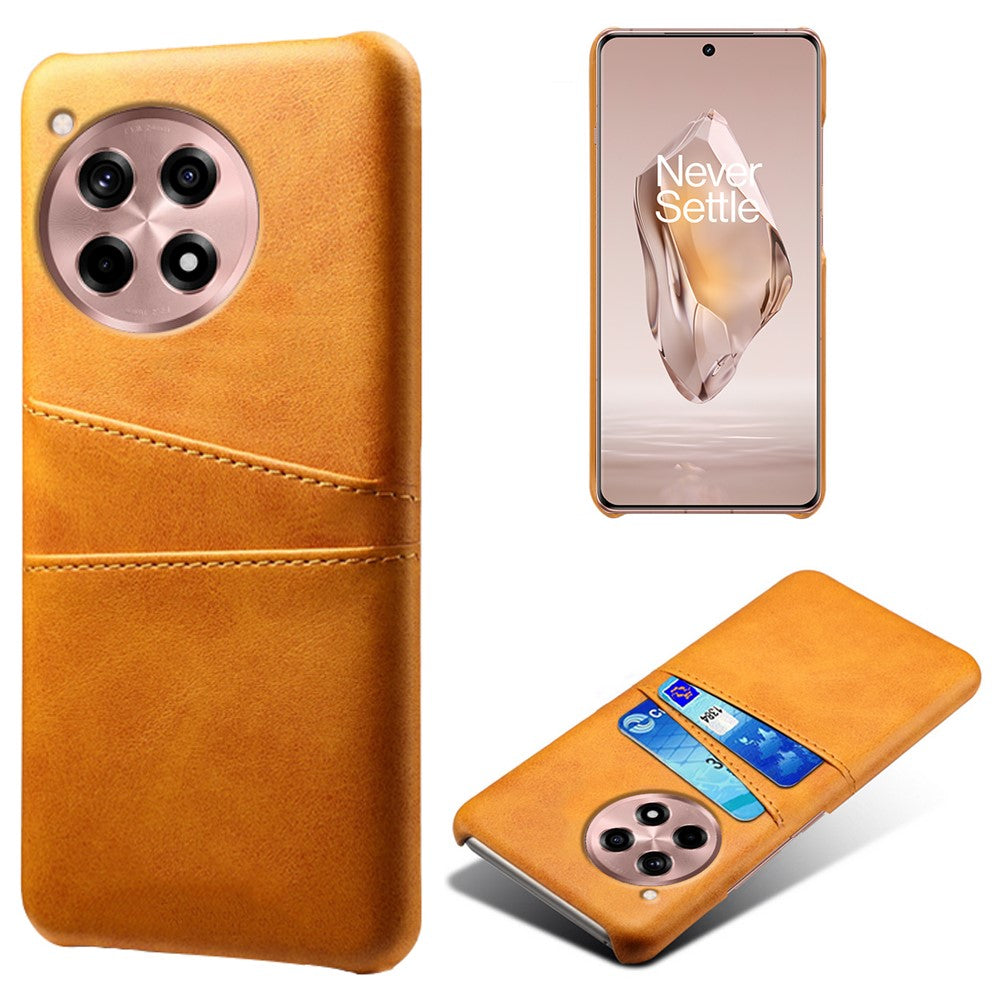 For OnePlus Ace 3 5G / 12R 5G Case Leather Coated PC Phone Cover with Card Holder