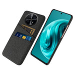 For Huawei Enjoy 70 Pro Phone Case Dual Card Slots Cloth Texture PC Cover