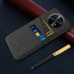 For Huawei Enjoy 70 Pro Phone Case Dual Card Slots Cloth Texture PC Cover