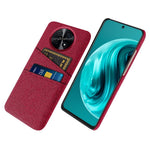 For Huawei Enjoy 70 Pro Phone Case Dual Card Slots Cloth Texture PC Cover