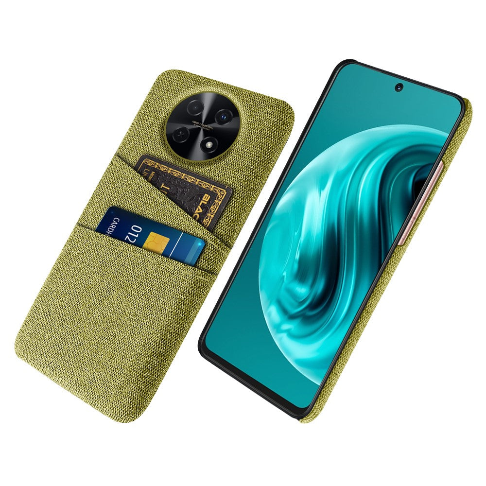 For Huawei Enjoy 70 Pro Phone Case Dual Card Slots Cloth Texture PC Cover