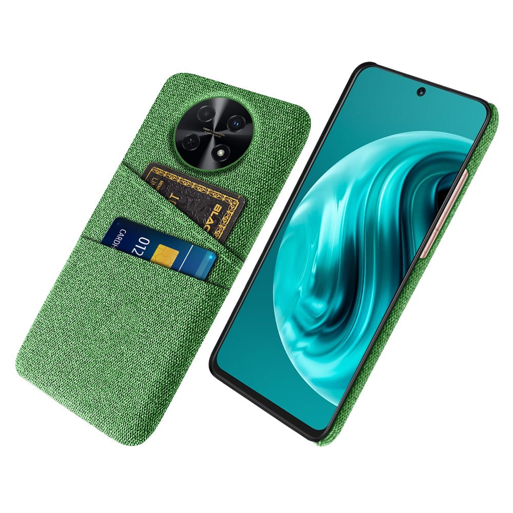 For Huawei Enjoy 70 Pro Phone Case Dual Card Slots Cloth Texture PC Cover