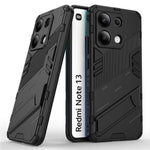 For Xiaomi Redmi Note 13 4G Phone Case Kickstand PC+TPU Drop-proof Back Shell