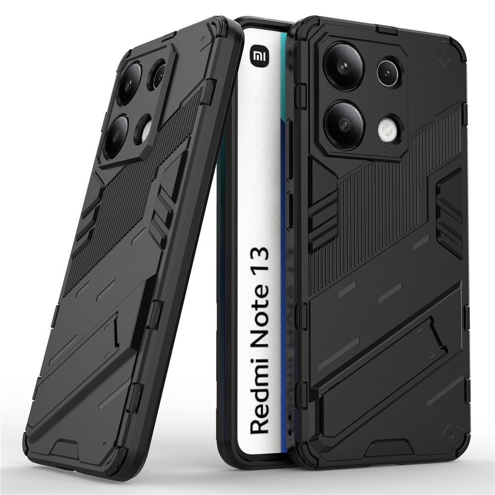 For Xiaomi Redmi Note 13 4G Phone Case Kickstand PC+TPU Drop-proof Back Shell