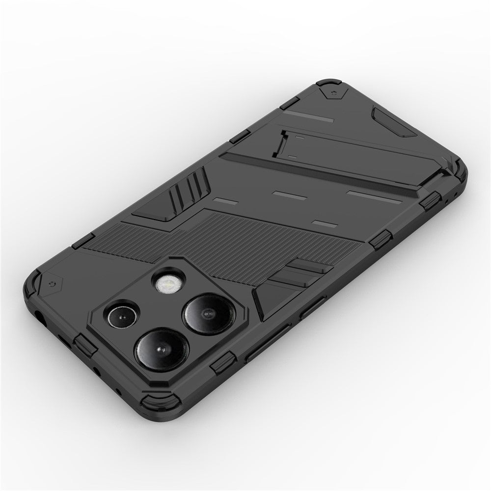 For Xiaomi Redmi Note 13 4G Phone Case Kickstand PC+TPU Drop-proof Back Shell