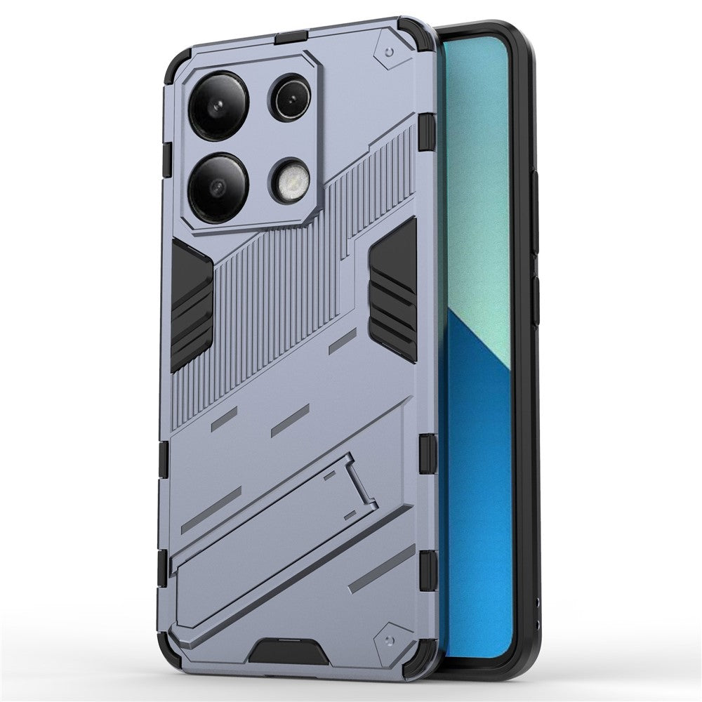 For Xiaomi Redmi Note 13 4G Phone Case Kickstand PC+TPU Drop-proof Back Shell