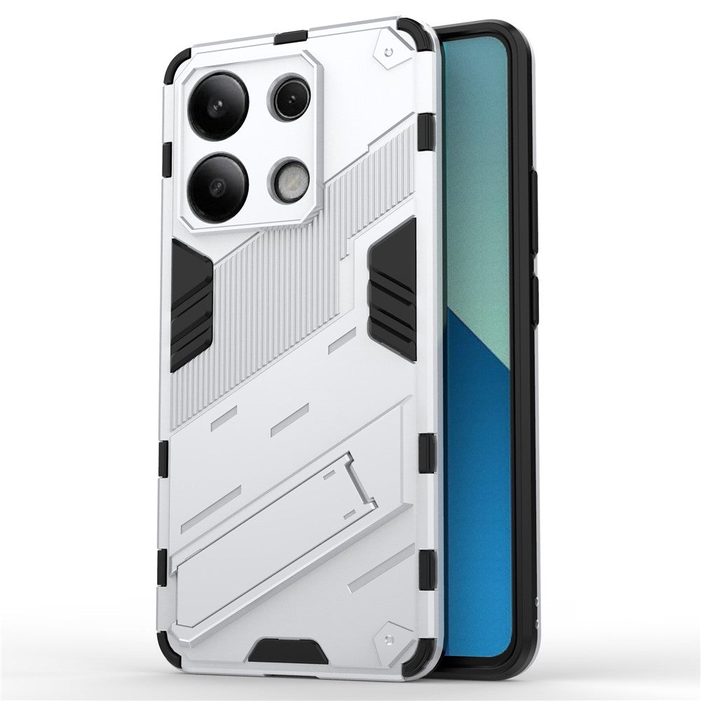 For Xiaomi Redmi Note 13 4G Phone Case Kickstand PC+TPU Drop-proof Back Shell