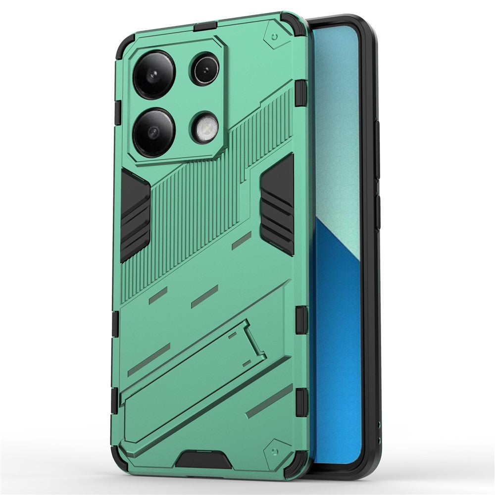 For Xiaomi Redmi Note 13 4G Phone Case Kickstand PC+TPU Drop-proof Back Shell