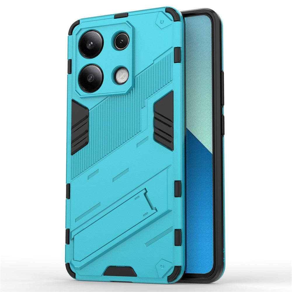 For Xiaomi Redmi Note 13 4G Phone Case Kickstand PC+TPU Drop-proof Back Shell