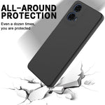 For Motorola Moto G04 4G / G24 4G Case Liquid Anti-scratch Silicone Fiber Lining Phone Cover