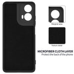 For Motorola Moto G04 4G / G24 4G Case Liquid Anti-scratch Silicone Fiber Lining Phone Cover
