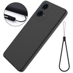 For Motorola Moto G04 4G / G24 4G Case Liquid Anti-scratch Silicone Fiber Lining Phone Cover