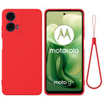 For Motorola Moto G04 4G / G24 4G Case Liquid Anti-scratch Silicone Fiber Lining Phone Cover