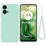 For Motorola Moto G04 4G / G24 4G Case Liquid Anti-scratch Silicone Fiber Lining Phone Cover
