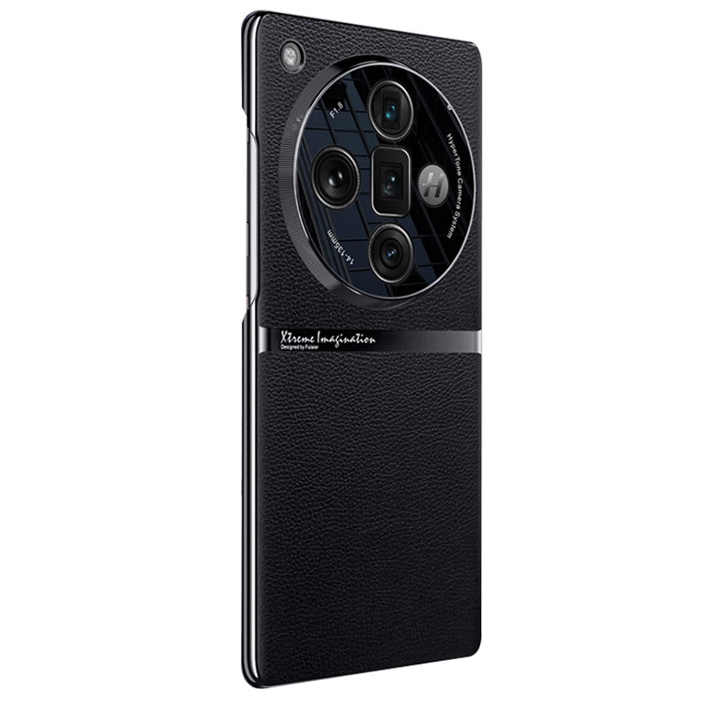 For Oppo Find X7 Ultra Back Cover PU+Acrylic+PC Anti-scratch Phone Case