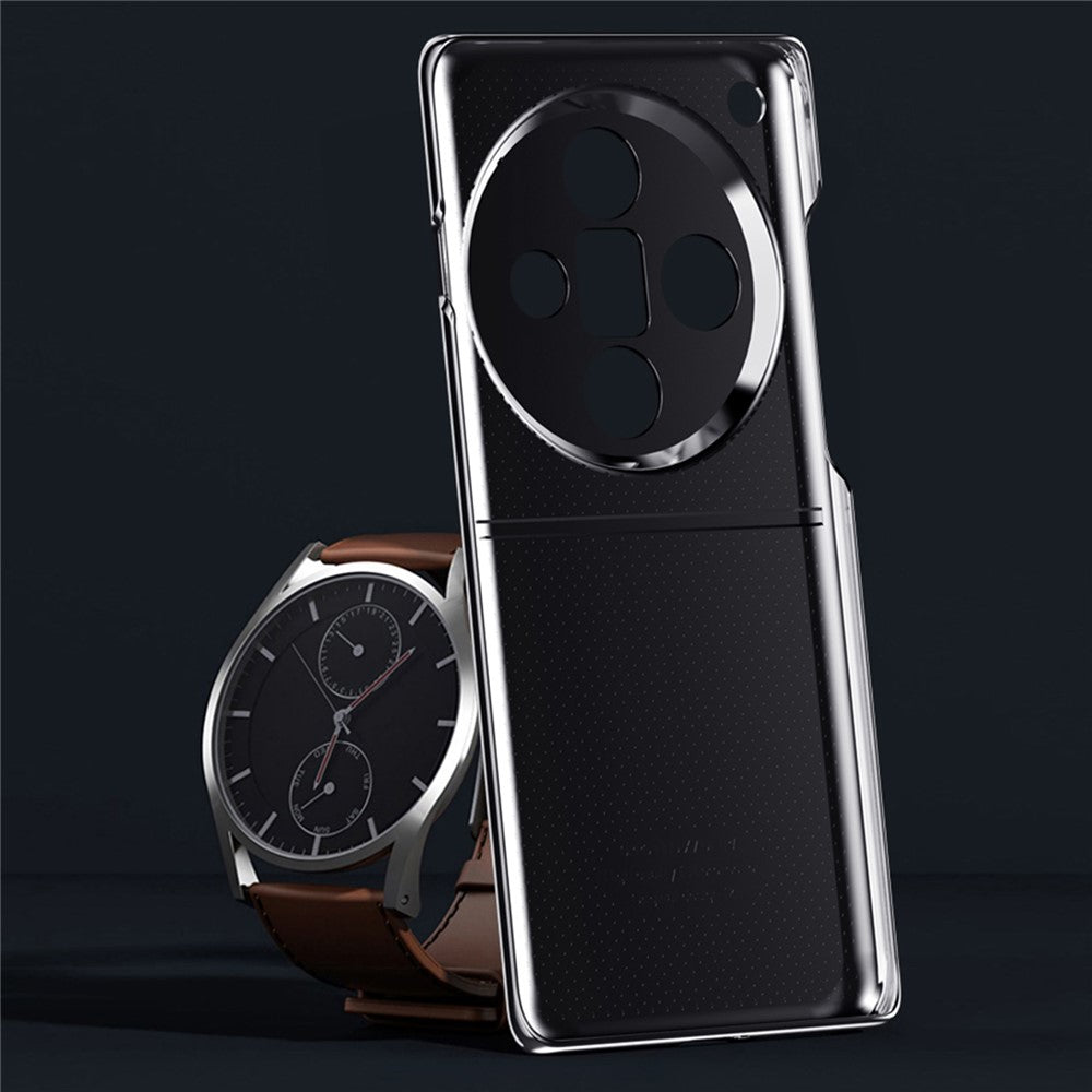 For Oppo Find X7 Ultra Back Cover PU+Acrylic+PC Anti-scratch Phone Case