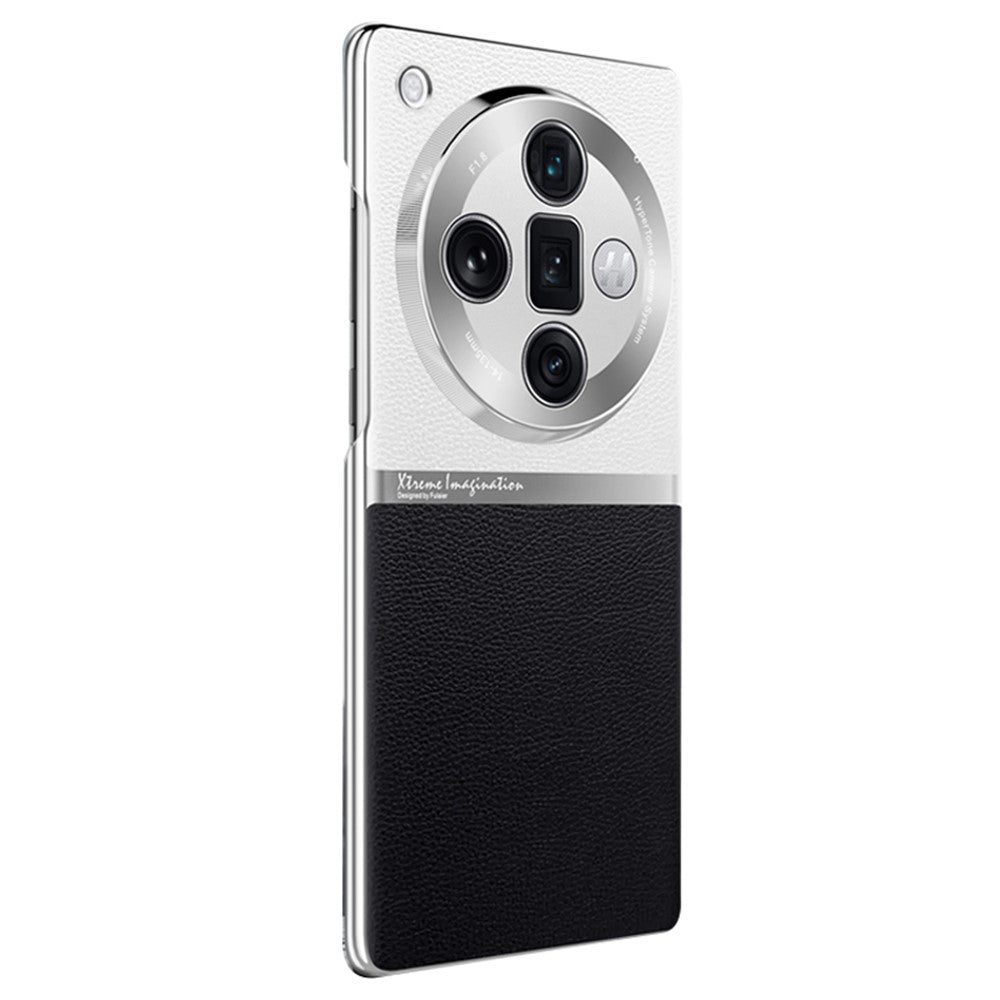 For Oppo Find X7 Ultra Back Cover PU+Acrylic+PC Anti-scratch Phone Case