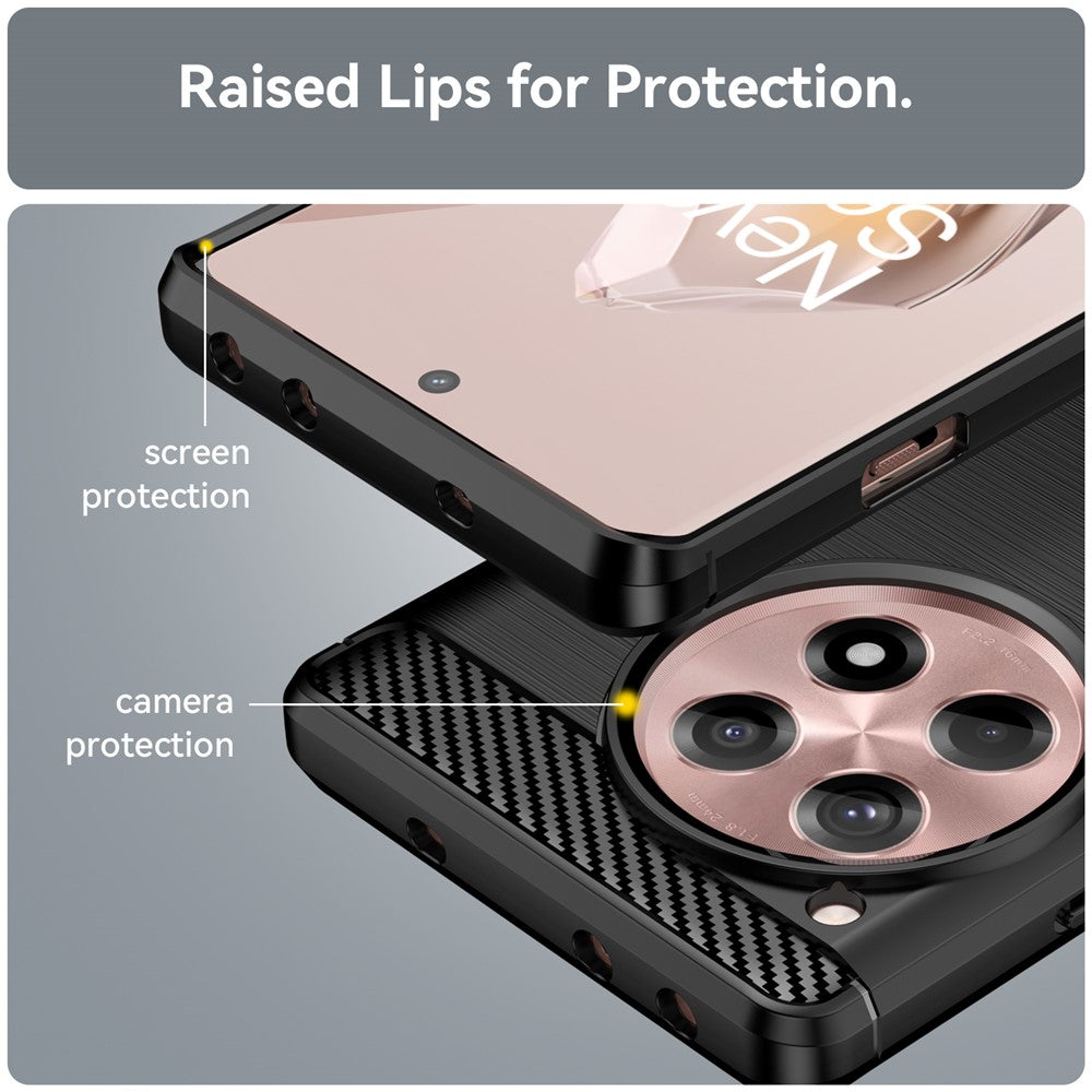 For OnePlus 12R 5G / Ace 3 5G Case Brushed TPU Anti-Fingerprints Phone Cover