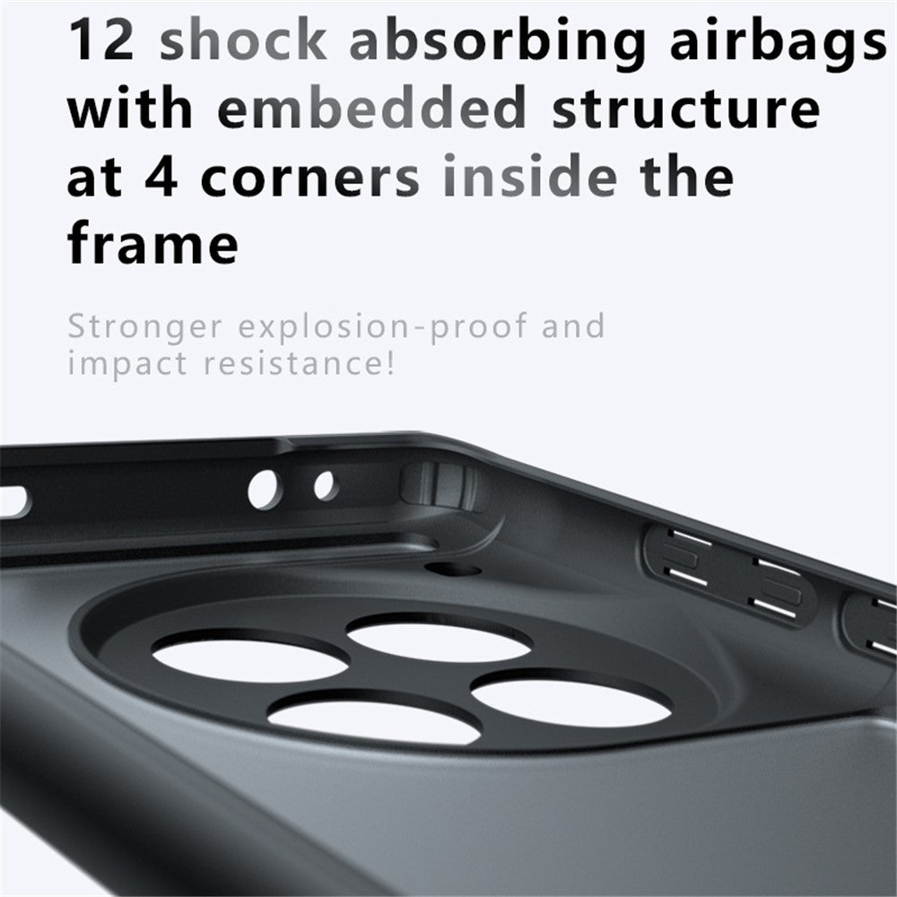 OnePlus 12R 5G / Ace 3 5G Matt skal TPU+PC Stoppsäkert mobilskal