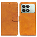 Leather Case for Xiaomi Redmi K70E 5G / Poco X6 Pro 5G Shell Cowhide Texture Stand Phone Cover