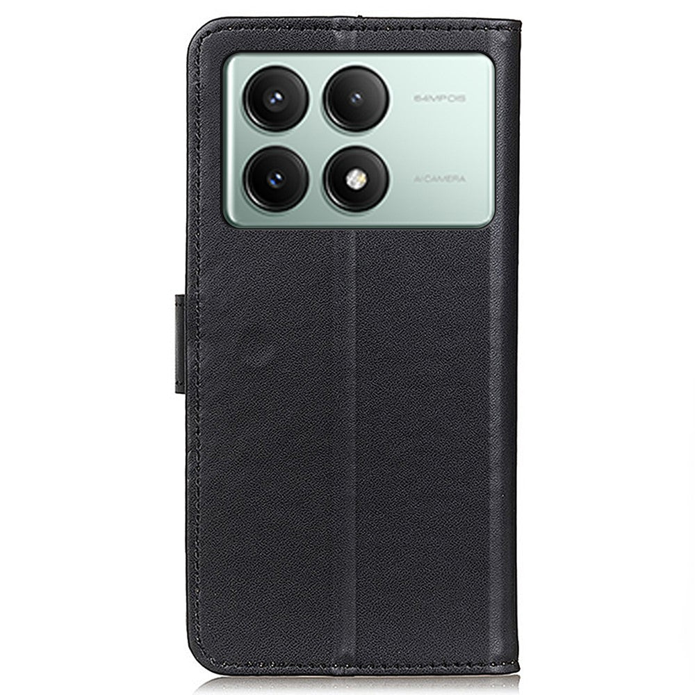 Xiaomi Redmi K70E 5G / Poco X6 Pro 5G-skal, läderplånboksfodral med magnetlås