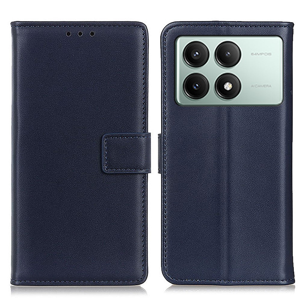 Xiaomi Redmi K70E 5G / Poco X6 Pro 5G-skal, läderplånboksfodral med magnetlås