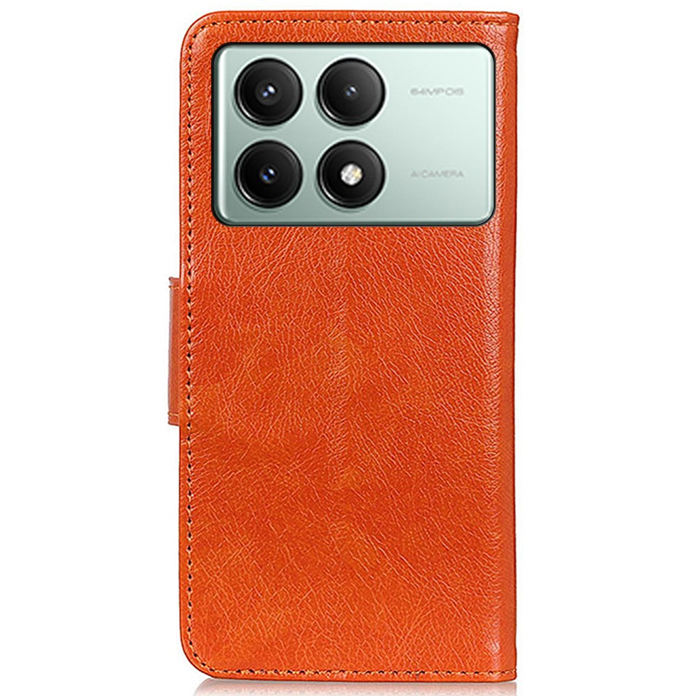 Xiaomi Redmi K70E 5G / Poco X6 Pro 5G Plånboksfodral Skyddande Delat Läder mobilfodral