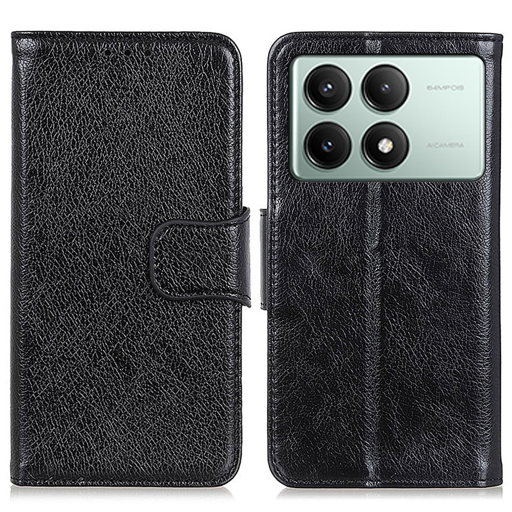 Xiaomi Redmi K70E 5G / Poco X6 Pro 5G Plånboksfodral Skyddande Delat Läder mobilfodral