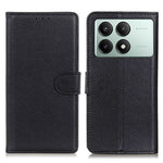For Xiaomi Redmi K70E 5G / Poco X6 Pro 5G Case PU Leather Litchi Texture Wallet Phone Cover