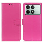 For Xiaomi Redmi K70E 5G / Poco X6 Pro 5G Case PU Leather Litchi Texture Wallet Phone Cover
