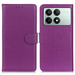 For Xiaomi Redmi K70E 5G / Poco X6 Pro 5G Case PU Leather Litchi Texture Wallet Phone Cover