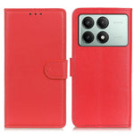 For Xiaomi Redmi K70E 5G / Poco X6 Pro 5G Case PU Leather Litchi Texture Wallet Phone Cover
