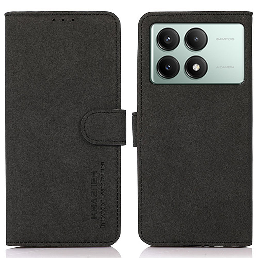 KHAZNEH For Xiaomi Redmi K70E 5G / Poco X6 Pro 5G Case Wallet Phone Cover with Card Holder