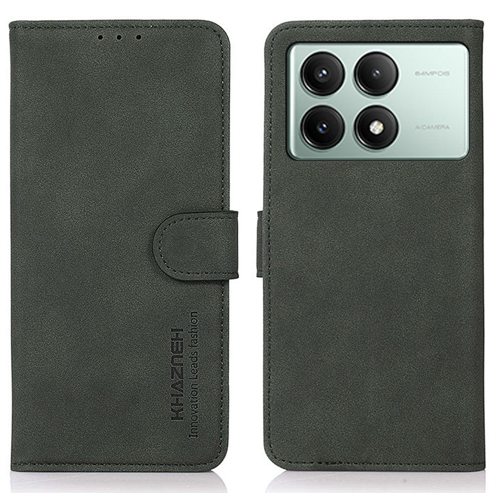 KHAZNEH For Xiaomi Redmi K70E 5G / Poco X6 Pro 5G Case Wallet Phone Cover with Card Holder