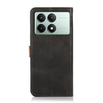 KHAZNEH For Xiaomi Redmi K70E 5G / Poco X6 Pro 5G Case Golden Magnetic Buckle Wallet Phone Protector
