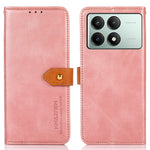 KHAZNEH For Xiaomi Redmi K70E 5G / Poco X6 Pro 5G Case Golden Magnetic Buckle Wallet Phone Protector