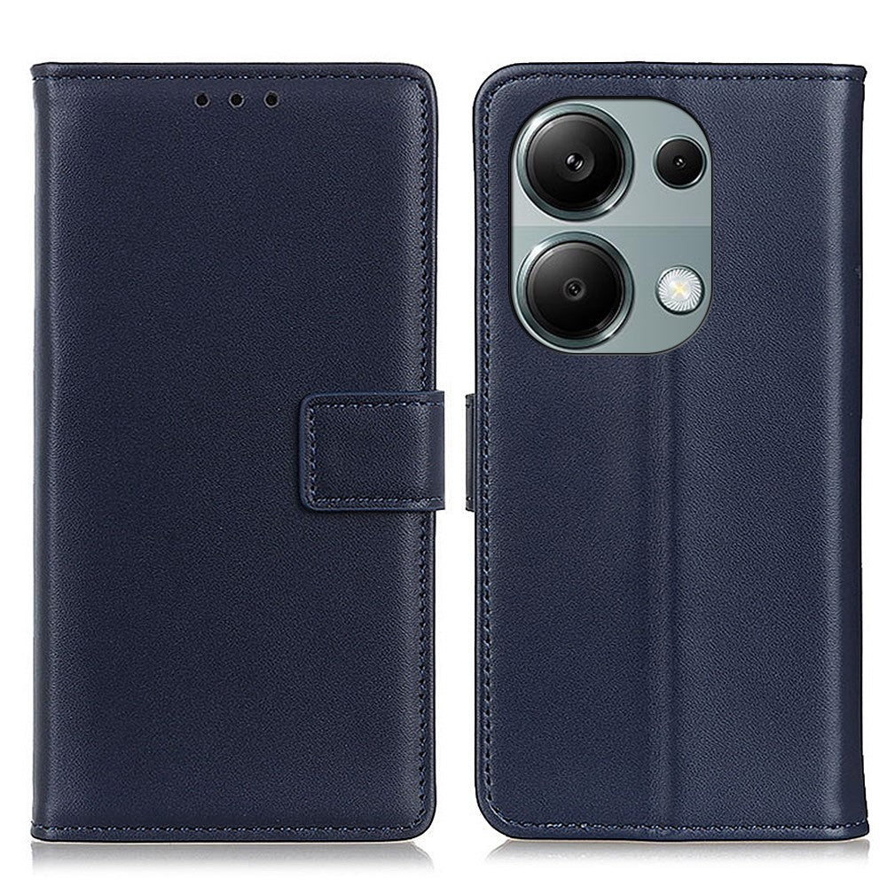 For Xiaomi Redmi Note 13 4G Magnetic Phone Case Scratch Resistant Leather Cover