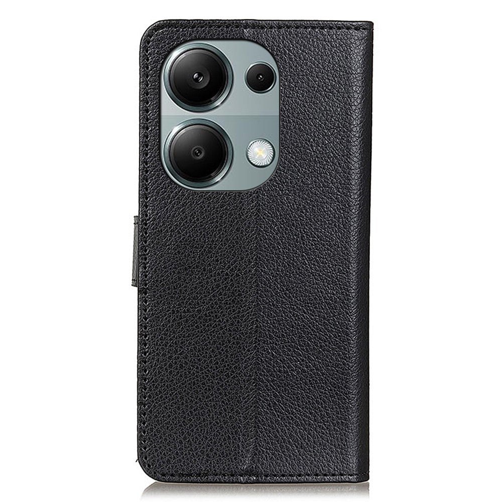 For Xiaomi Redmi Note 13 4G PU Leather Case Litchi Texture Protective Cover
