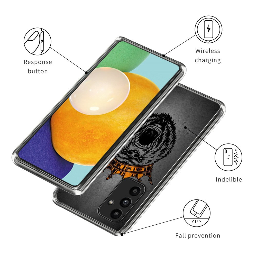 Til Samsung Galaxy A15 4G / 5G TPU Beskyttelsescover Mønstret Bagside Telefoncover