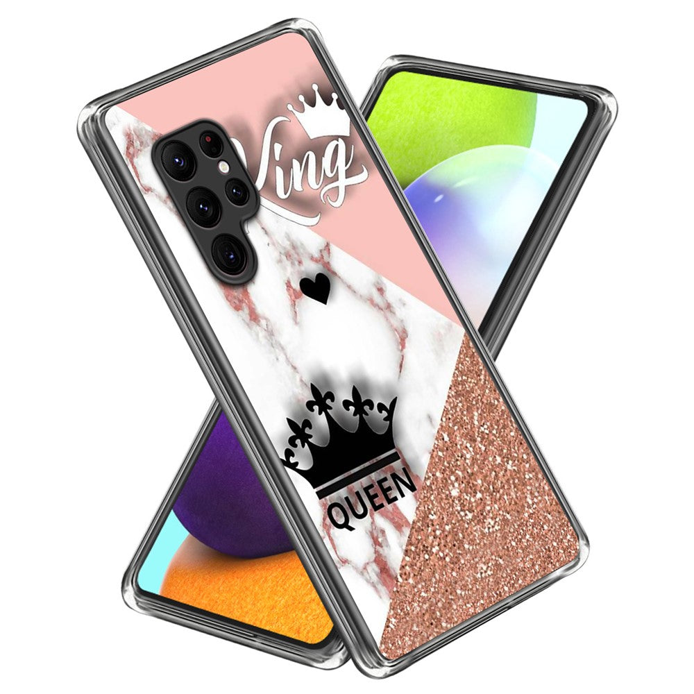 For Samsung Galaxy S24 Ultra TPU Case Anti-Scratch Phone Cover with Pattern