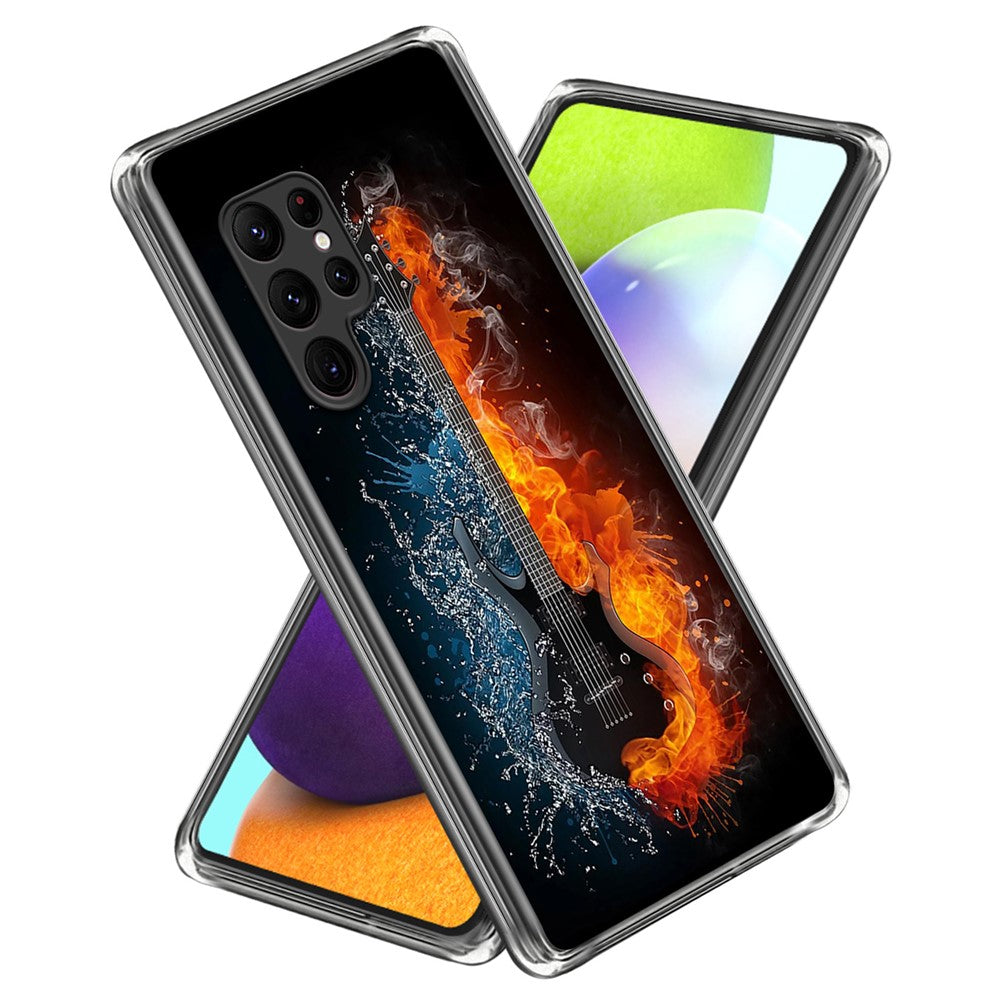 For Samsung Galaxy S24 Ultra TPU Case Anti-Scratch Phone Cover with Pattern