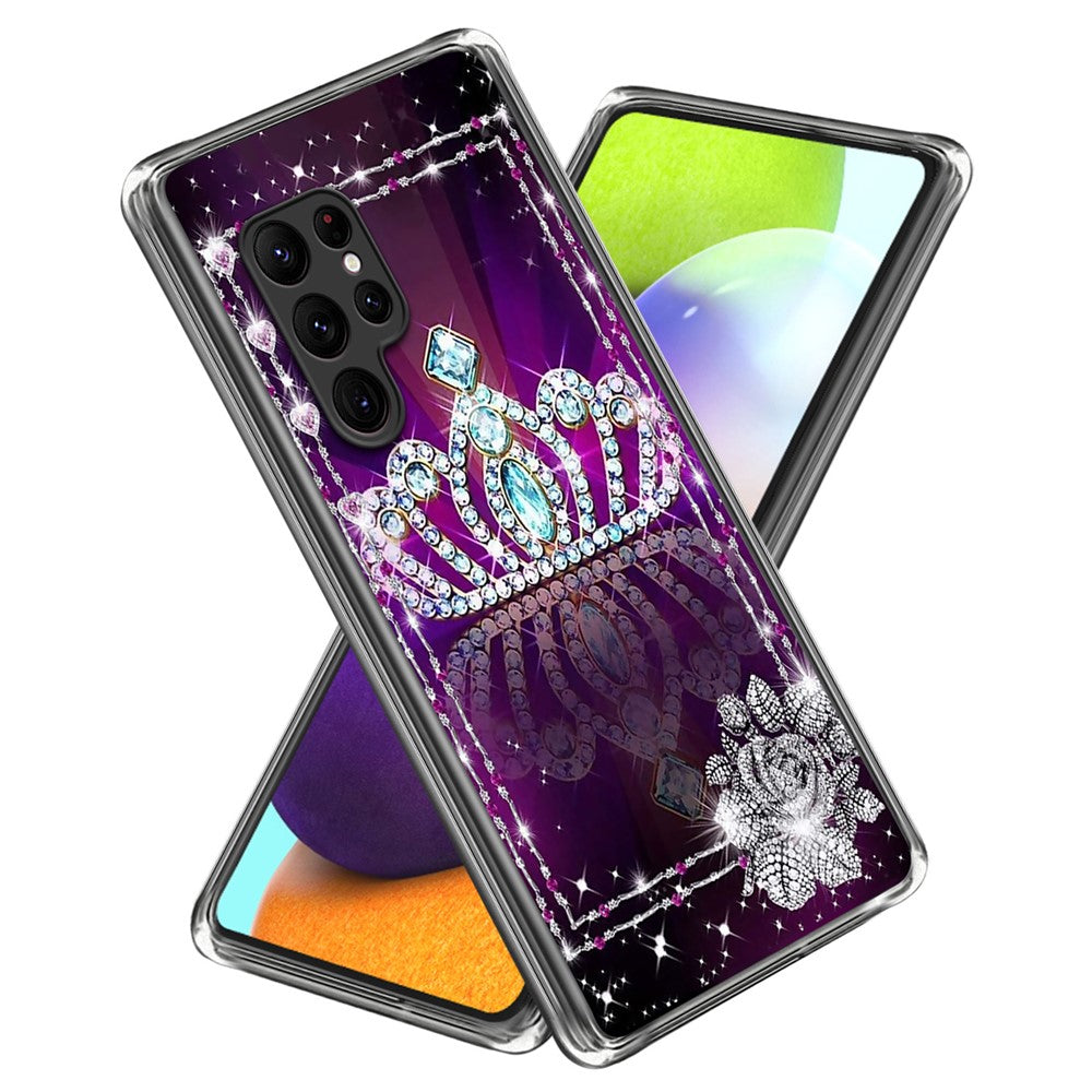 For Samsung Galaxy S24 Ultra TPU Case Anti-Scratch Phone Cover with Pattern