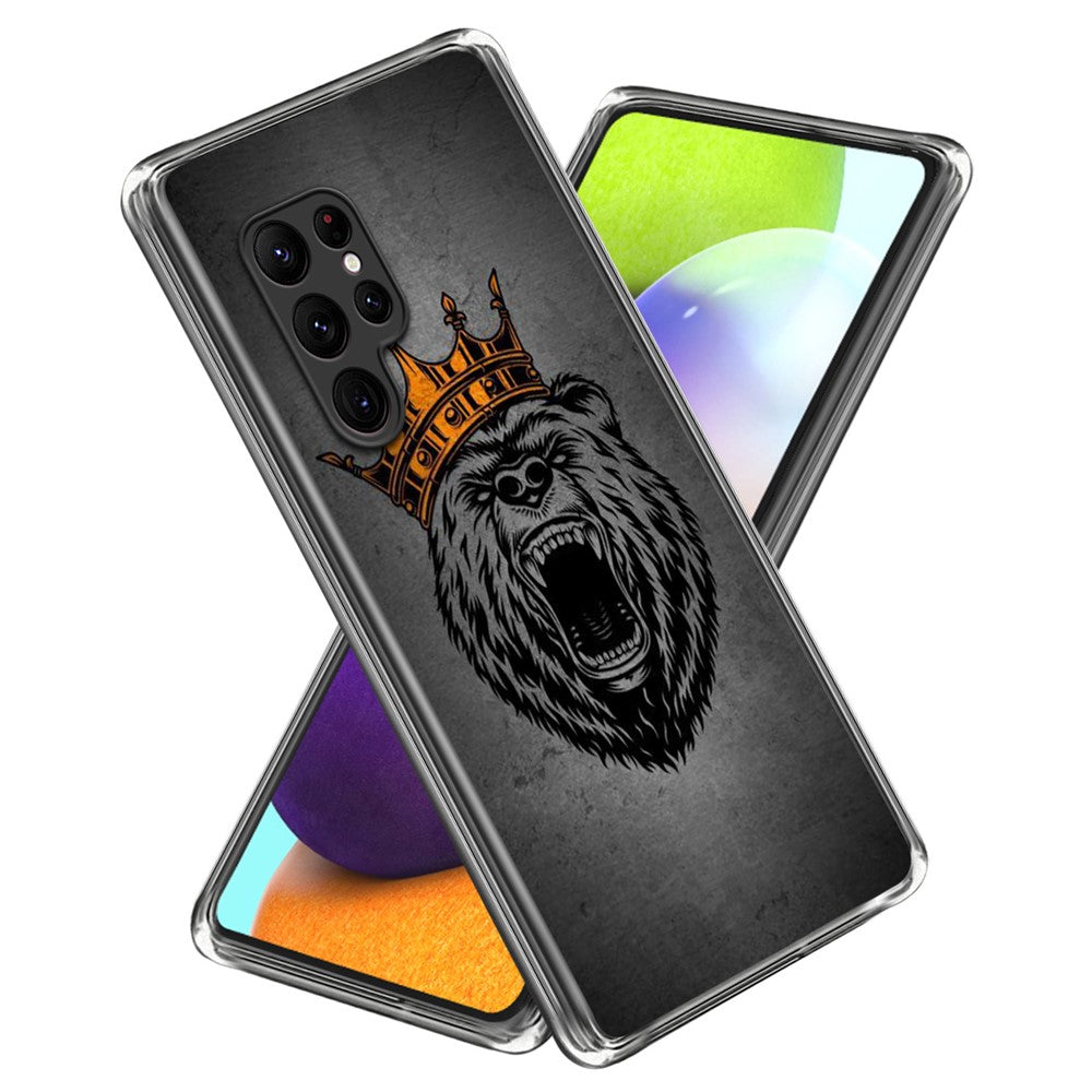 For Samsung Galaxy S24 Ultra TPU Case Anti-Scratch Phone Cover with Pattern