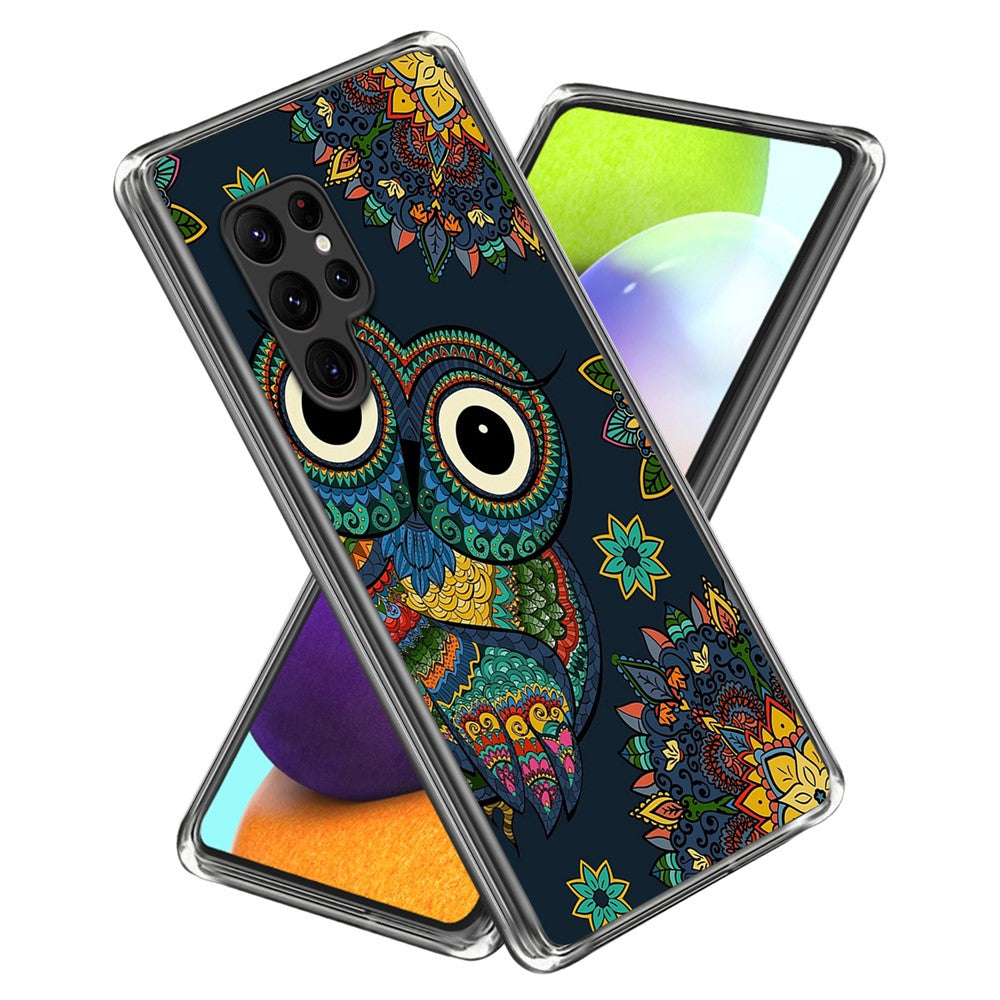 For Samsung Galaxy S24 Ultra TPU Case Anti-Scratch Phone Cover with Pattern