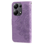 For Xiaomi Redmi Note 14S 4G / Note 13 Pro 4G / Poco M6 Pro 4G Case Floral Pattern PU Leather Wallet Stand Phone Cover