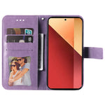 For Xiaomi Redmi Note 14S 4G / Note 13 Pro 4G / Poco M6 Pro 4G Case Floral Pattern PU Leather Wallet Stand Phone Cover